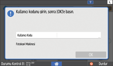 İşletim paneli ekran görseli