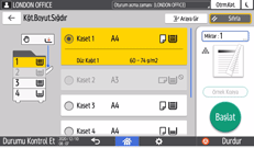 İşletim paneli ekran görseli