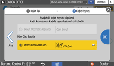 İşletim paneli ekran görseli