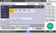 İşletim paneli ekran görseli
