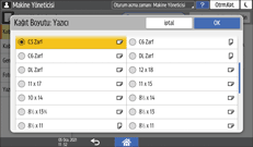 İşletim paneli ekran görseli