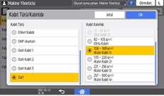 İşletim paneli ekran görseli