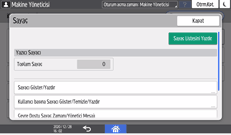 İşletim paneli ekran görseli