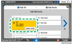 İşletim paneli ekran görseli
