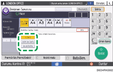 İşletim paneli ekran görseli