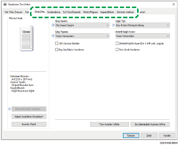 Sürücü ekranı gösterimi