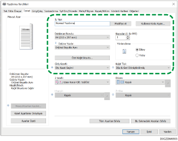 Sürücü ekranı gösterimi