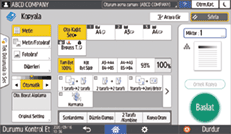 İşletim paneli ekran görseli