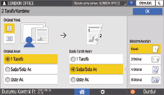 İşletim paneli ekran görseli