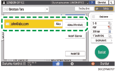 İşletim paneli ekran görseli