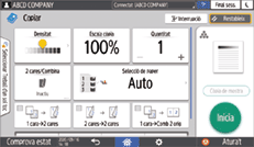 Il·lustració de pantalla del tauler d'operacions