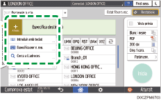 Il·lustració de pantalla del tauler d'operacions