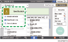 Il·lustració de pantalla del tauler d'operacions
