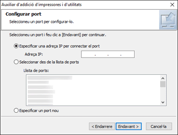 Il·lustració de l'instal·lador del driver