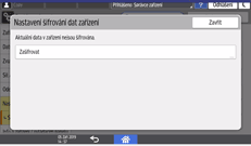 Ilustrace ovládacího panelu