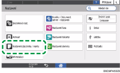 Ilustrace ovládacího panelu