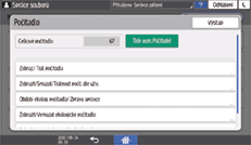 Ilustrace ovládacího panelu