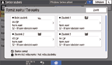 Ilustrace ovládacího panelu