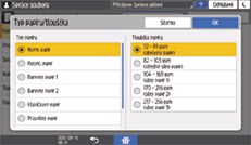Ilustrace ovládacího panelu