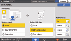 Ilustrace ovládacího panelu