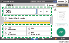 Ilustrace ovládacího panelu