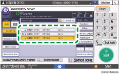 Ilustrace ovládacího panelu