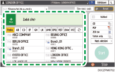Ilustrace ovládacího panelu