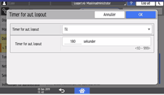 Operation panel screen illustration