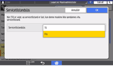 Operation panel screen illustration