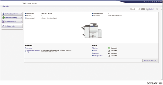 Illustration af webbrowser-skærm