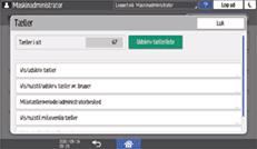 Operation panel screen illustration