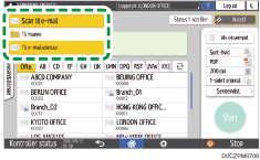 Operation panel screen illustration