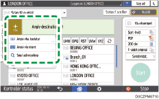Operation panel screen illustration