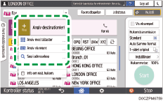 Operation panel screen illustration