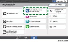 Abbildung Bedienfeld-Display