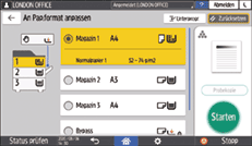 Abbildung Bedienfeld-Display