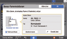 Abbildung Bedienfeld-Display