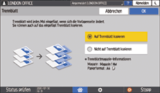 Abbildung Bedienfeld-Display