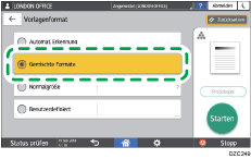 Abbildung Bedienfeld-Display