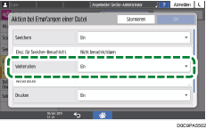 Abbildung Bedienfeld-Display