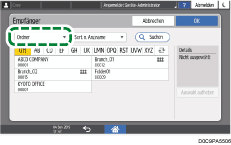 Abbildung Bedienfeld-Display
