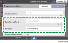 Abbildung Bedienfeld-Display