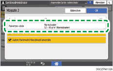 Abbildung Bedienfeld-Display