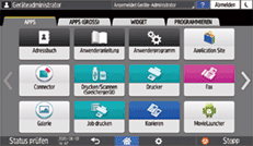Abbildung Bedienfeld-Display