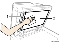 Nummerierte Abbildung des Dual-Scan-ADFs