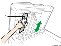 Nummerierte Abbildung des Dual-Scan-ADFs