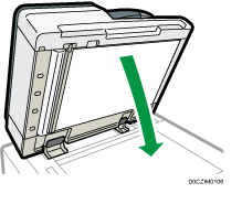 Nummerierte Abbildung des Dual-Scan-ADFs
