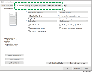 Abbildung Treiberbildschirm