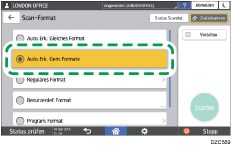 Abbildung Bedienfeld-Display