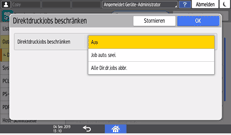 Abbildung Bedienfeld-Display